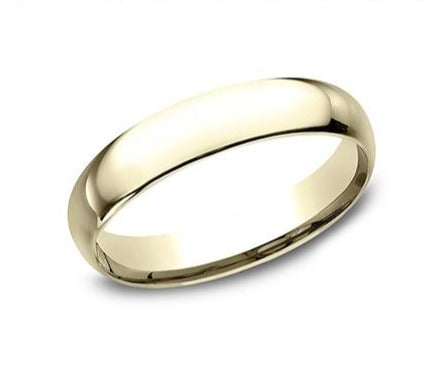 14K Comfort Fit Polished 4mm Band