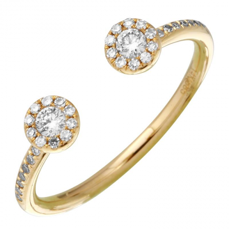 14K Yellow Gold Diamond Ring-Rings-superbell-