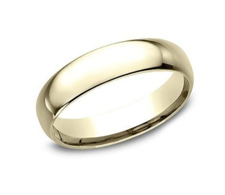 14K Comfort Fit Polished 5mm Band