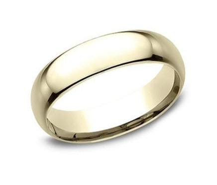 14K Comfort Fit Polished 6mm Band