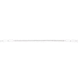 18K White Gold Diamond Tennis Paperclip Bracelet-Bracelets-UNISON (CBG)-WHITE GOLD-