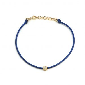 14k Yellow Gold Bezel Diamond Bracelet