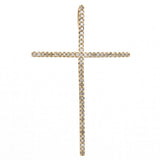 14K Yellow Gold Diamond Large Cross Necklace-Necklaces-lau international-