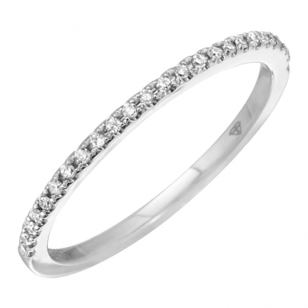14K White Gold Thin Diamond Band-Rings-superbell-