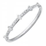 14K Yellow Gold Diamond Stackable Ring-Rings-Maurice's Jewelers-WHITE GOLD-