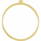 14K Yellow Gold Diamond Stackable Ring