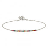 14K Rose Gold Rainbow Bar Bracelet-Bracelets-Maurice's Jewelers-White Gold-