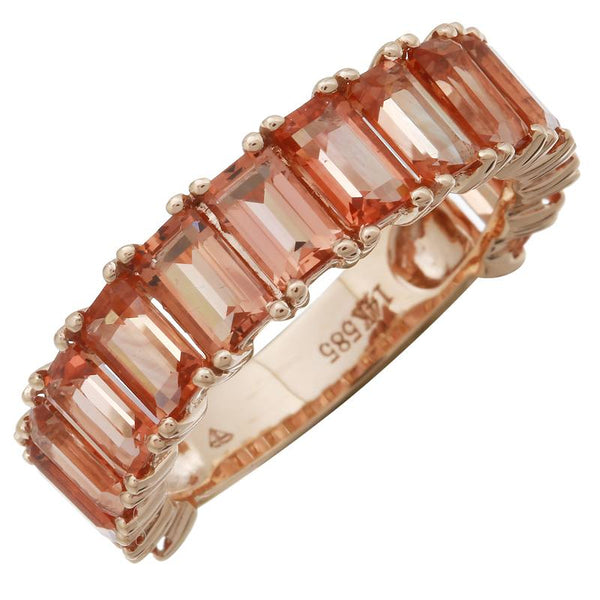 14K Rose Gold Sunstone Ring