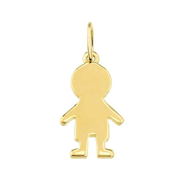 14K Yellow Gold Boy Charm