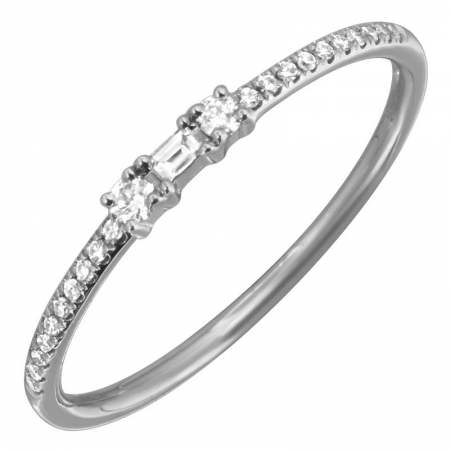 14K Rose Gold Diamond Stackable Ring