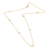 14K Rose Gold Diamond By The Yard Necklace-Necklaces-Maurice's Jewelers-YELLOW GOLD-