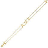 14k Yellow Gold Diamond Personalized Bracelet (7.5MM)- Customize Yours!-Bracelets-superbell-