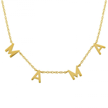 14k Yellow Gold Mama Necklace-Necklaces-Maurice's Jewelers-