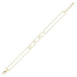 14k Yellow Gold Diamond Personalized Bracelet (7.5MM)- Customize Yours!-Bracelets-superbell-