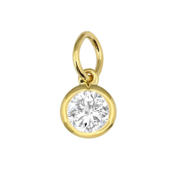 14k Yellow Gold Diamond Pendant-Charms & Pendants-Maurice's Jewelers-