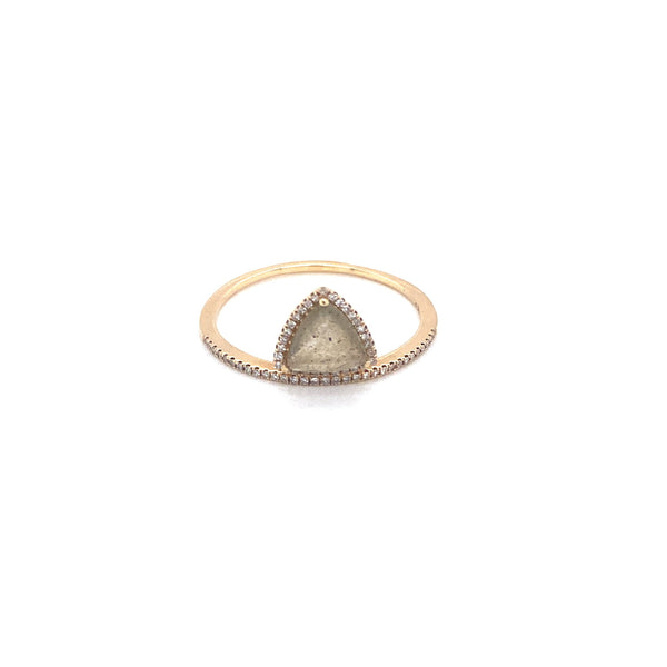 14K Yellow Gold Diamond Trapezoid Labradorite Ring-Rings-majolie-