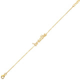 14K Yellow Gold Diamond "Breath" Bracelet