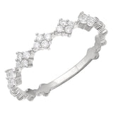 14K Yellow Gold Diamond Stackable Ring-Rings-Maurice's Jewelers-WHITE GOLD-