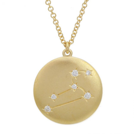 14K Yellow Gold Zodiac Pendant