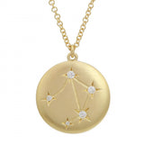 14K Yellow Gold Zodiac Pendant