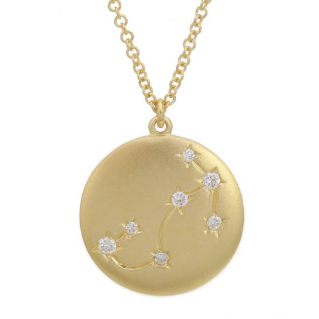 14K Yellow Gold Zodiac Pendant