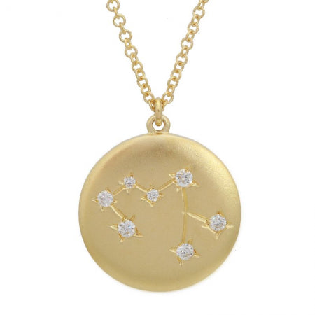 14K Yellow Gold Zodiac Pendant