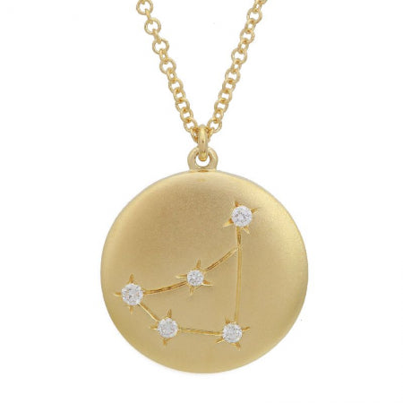 14K Yellow Gold Zodiac Pendant