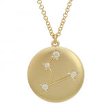 14K Yellow Gold Zodiac Pendant