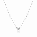 14K White Gold Diamond Butterfly Necklace-Necklaces-Maurice's Jewelers-WHITE GOLD-