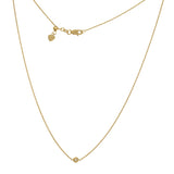 14K White Diamond Bezel Set Adjustable Choker Necklace-Necklaces-Maurice's Jewelers-YELLOW GOLD-