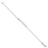 14K Yellow Gold ID Bracelet- Paperclip link Bracelet-Bracelets-Maurice's Jewelers-