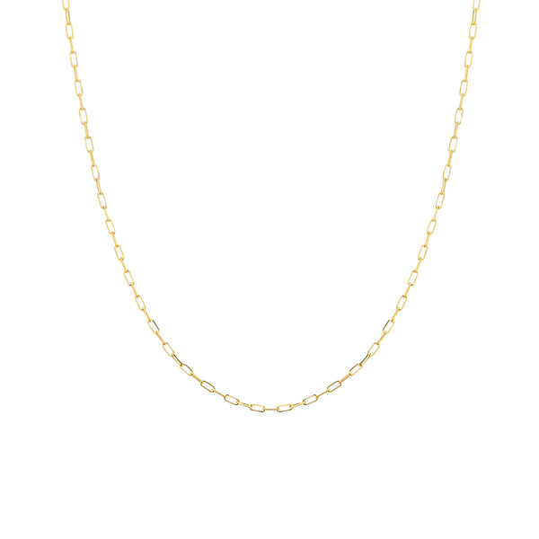 14K Yellow Gold 1.95mm Paper Clip Chain