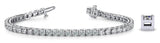 14K White Gold Diamond Tennis Bracelet-Tennis Bracelet-VIMCO DIAMOND CORP-