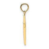 14K Yellow Gold Beveled Cross Pendant-Charms & Pendants-Maurice's Jewelers-