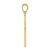 14K Yellow Gold Polished Cross Pendant-Charms & Pendants-Maurice's Jewelers-