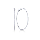 14K Yellow Gold 40mm Plain Round Classic Hoops-EARRINGS-gabriel & co-WHITE GOLD-