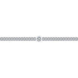 14K Rose Gold Diamond Tennis Bracelet with Bezel Set Diamonds-Tennis Bracelet-gabriel & co-