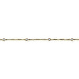 14K Yellow Gold Diamond Tennis Bracelet with Bezel Set Diamonds