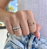 14K .25Ct Diamond Halo Ring-Rings-Maurice's Jewelers-
