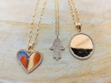 14K Yellow Gold Diamond Hand of God Pendant-Necklaces-Maurice's Jewelers-