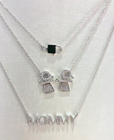 14K White Gold Diamond Lock & Key Necklace-Necklaces-Maurice's Jewelers-