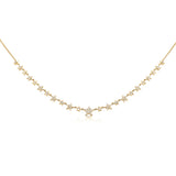 14K Yellow Gold Diamond Star Necklace