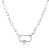 14K 1.26Ct Full Diamond Pave link Necklace