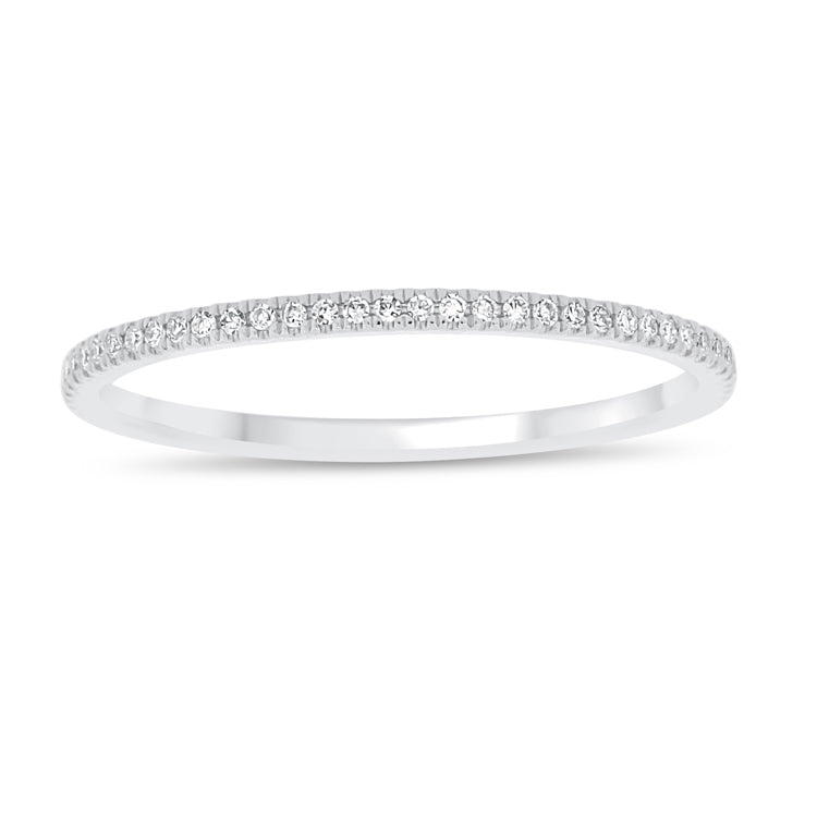 14K Rose Gold Diamond Eternity Band