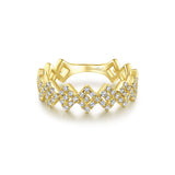14K Yellow Gold Diamond Fashion Band-Rings-gabriel & co-