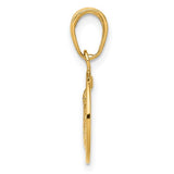 14K Yellow Gold Saint Christopher Medal Round Pendant-Charms & Pendants-Maurice's Jewelers-