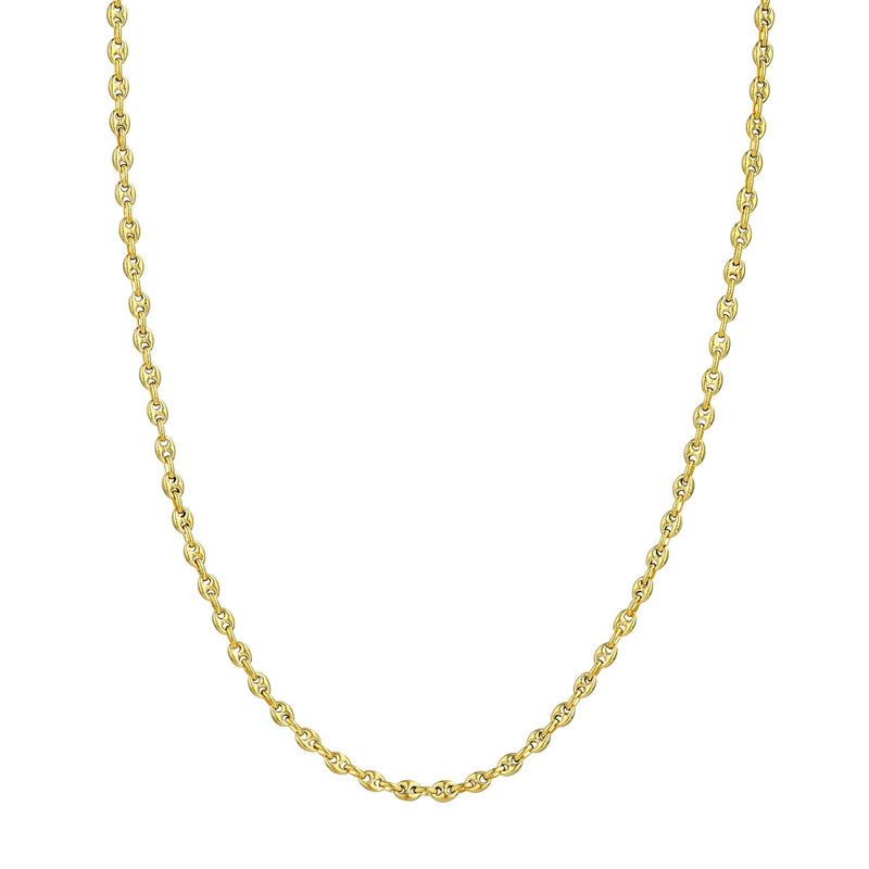 14K Yellow Gold Puff Mariner Chain-Necklaces-Maurice's Jewelers-