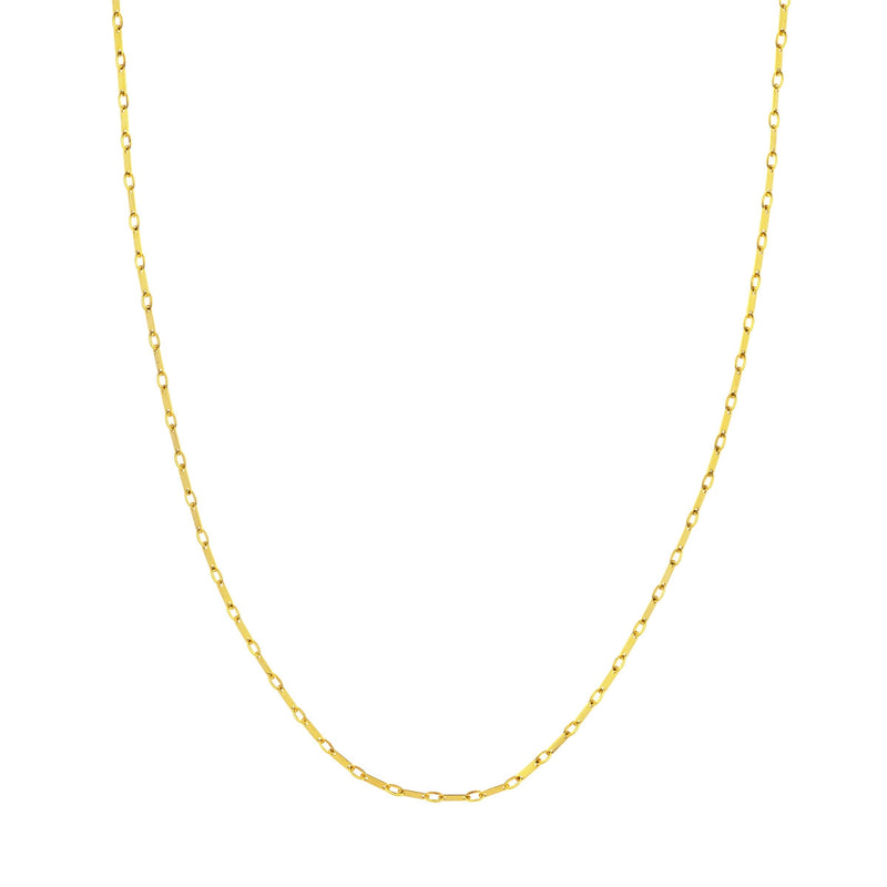 14K Yellow Gold Flat Link Chain