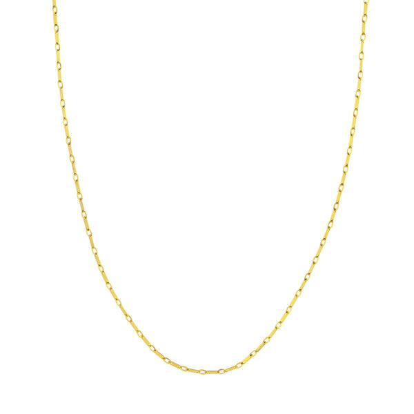 14K Yellow Gold Flat Link Chain-Necklaces-Maurice's Jewelers-
