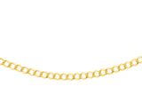 14K Yellow Gold Curb Adjustable Choker Necklace-Necklaces-Maurice's Jewelers-